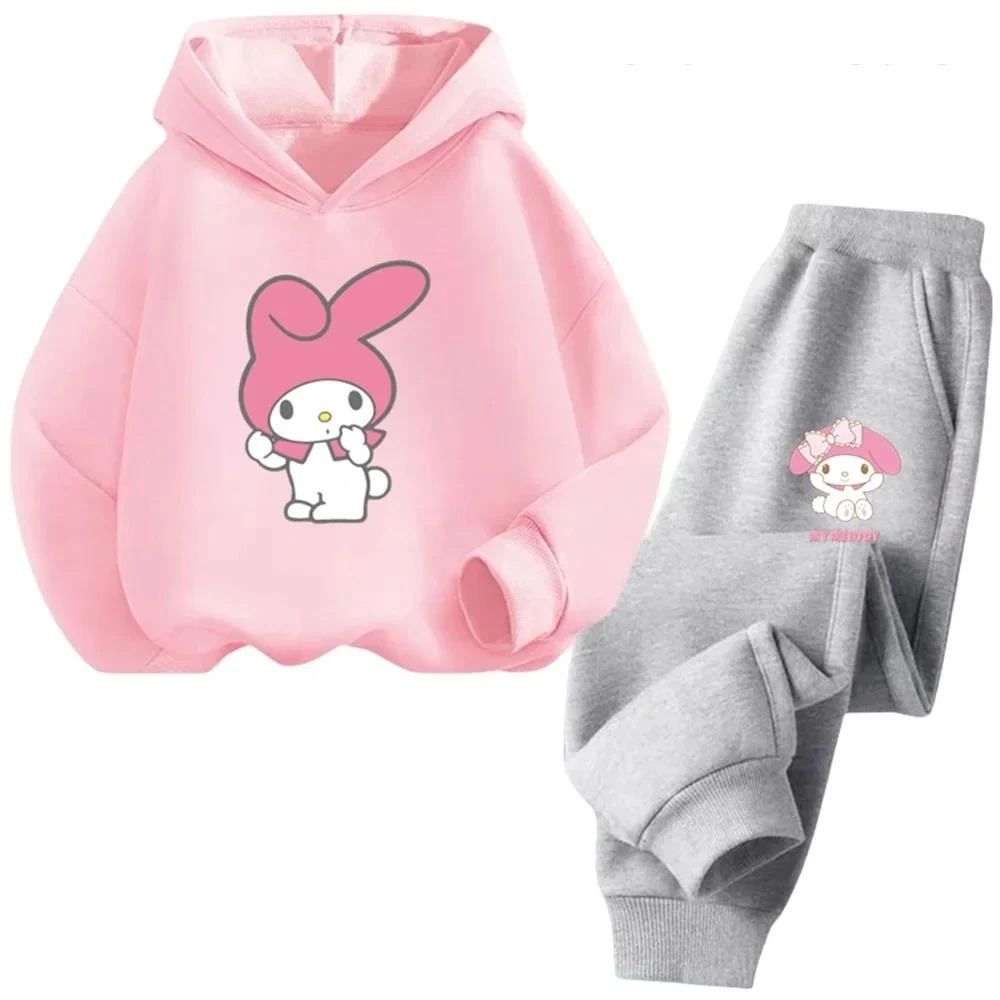 thumbnail image 1 of Sudadera con capucha y estampado de dibujos animados de Sanrio Melody para niñas, primavera y otoño de 2024, 1 of 5