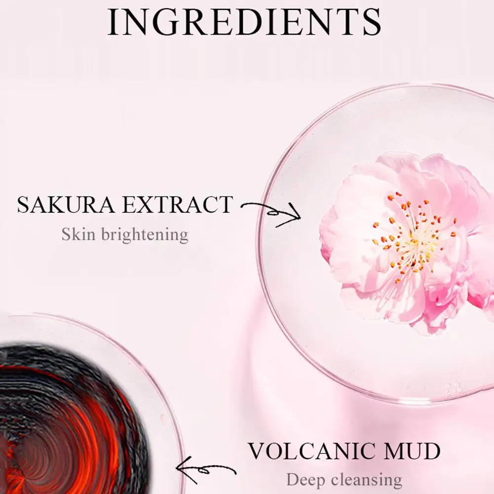 Sakura Brightening & Hydrating Clay Face Mask - Anti-Wrinkle Skincare