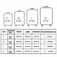 Luggage Cover Stretch Fabric Suitcase Protector Baggage Dust Case Cover Suitable for18-32 Inch Suitcase Case Travel Organizer 2