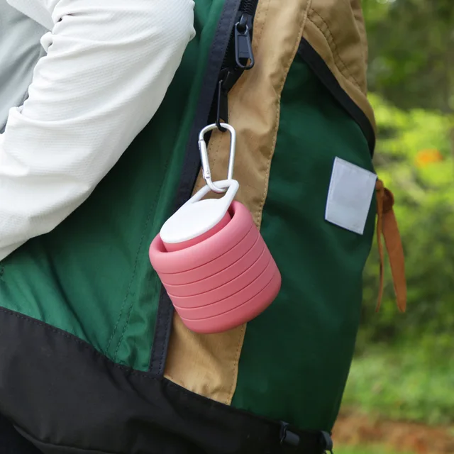 Silicone Collapsible Outdoor Travel Sports Water Bottle