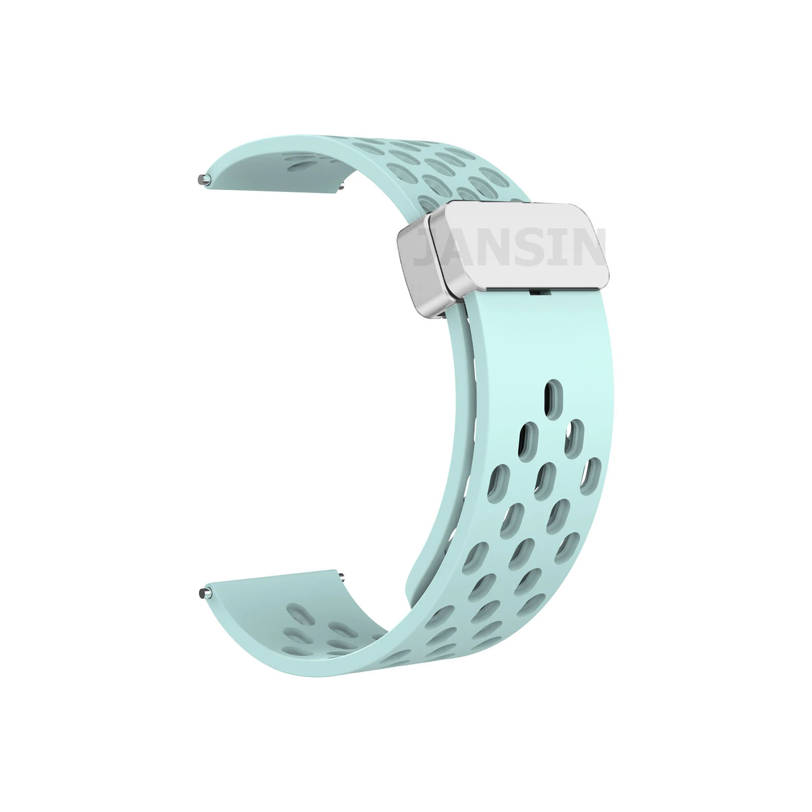 Versatile Silicone Strap with Magnetic Closure for Smartwatches - Available in Multiple Sizes