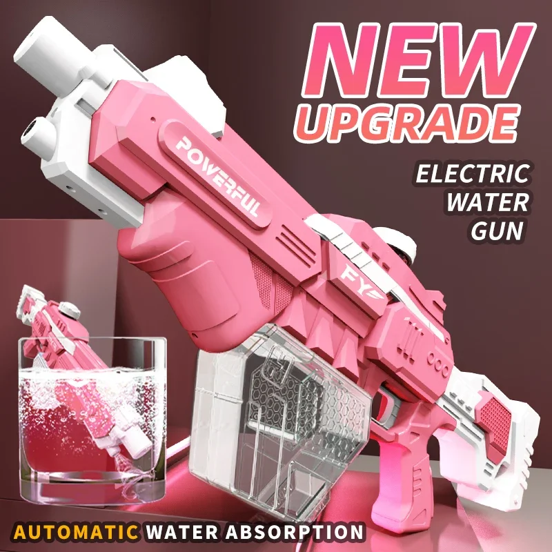 

Water-Absorbable Electric Water Gun Toys Full Automatic Shooting Outdoor Summer Water Gun Toy Gifts Children Boys Girls Adults