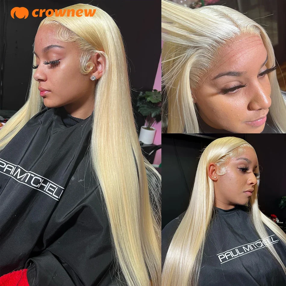 

613 Honey Blonde 30 32 Inch 13x4 Lace Front Wig Straight Human Hair Wig Preplucked With Baby Hair Transparent Lace Frontal Wigs