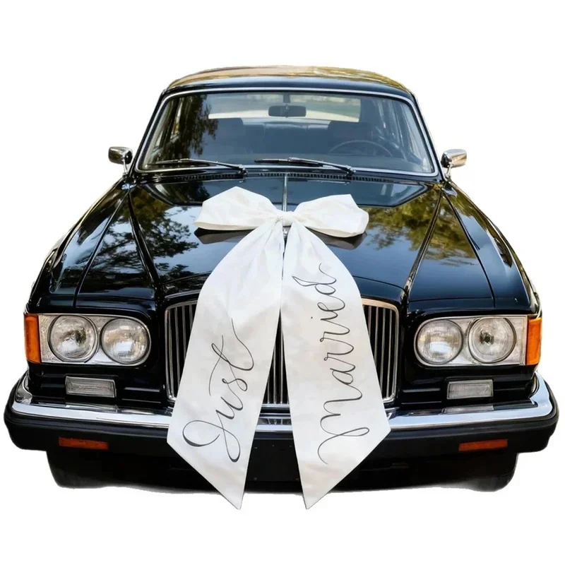 Grande Fiocco per Auto Nuziale, Decorazione con Nastro per Sposi, Elegante e Romantico Accessorio per Foto - Image 6