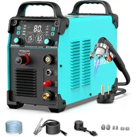 Plasma Cutter 80 Amps Pilot Arc Plasma Cutter Machine Digital Screen Display Dual Voltage 110/220V Plasma Cutting Machine 1