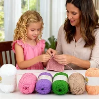 1Pc 50g Matte Chenille Yarn Doll Thread Handmade Crochet Knitted Material Small Ice Stripe Thread 5