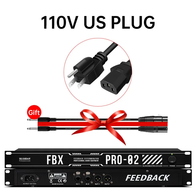 Professional Feedback Eliminator Full Automatic Frequency Shift Audio