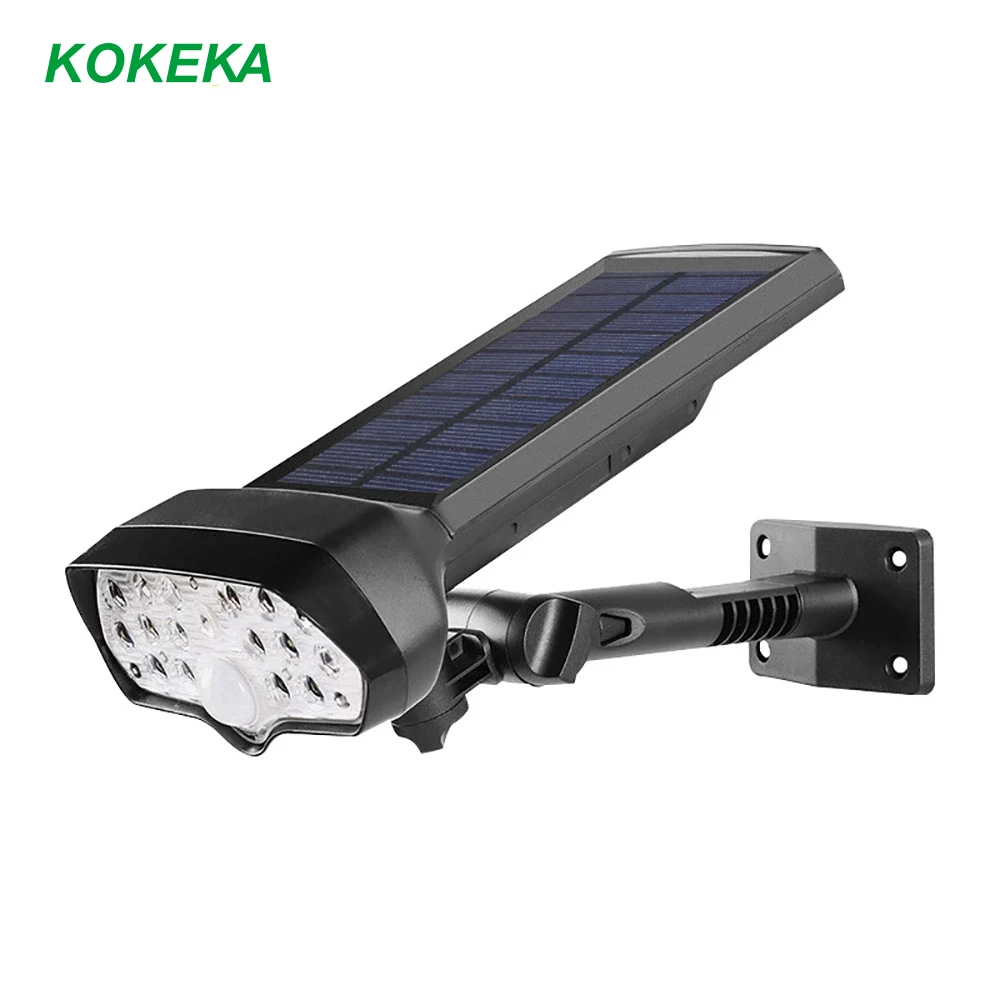 

LED Solar Flood Lights Garden Lawn Lamps Outdoor Waterproof Garage Security Wall Plug Dual Purpose Human Body Induction Lighting