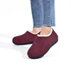 Comwarm Warm Fuzzy House Slippers For Women Indoor Soft Sole Non-slip Plush Slides Cozy Memory Foam Slippers Fluffy Cotton Shoes 3