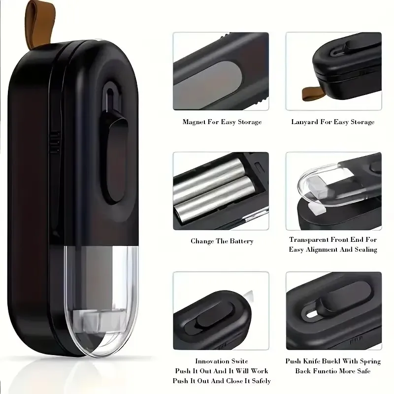 USB charging mini sealing machine, heat sealing machine, rechargeable portable sealing machine for plastic bag food storage 4