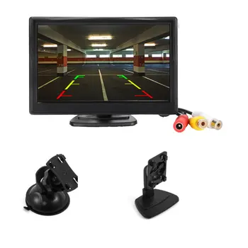Parcheggio 5 pollici Monitor per auto TFT LCD 5 "HD Digitale 16:9 800*480 Schermo Ingresso video bidirezionale per telecamera retromarcia DVD VCD
