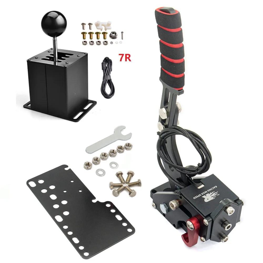 16Bit PC Racing Game USB Handbrake Or H Gear Shifter For Logitech G27 G29 G25 G920 For Thrustmaster T300RS/GT Shift Knob