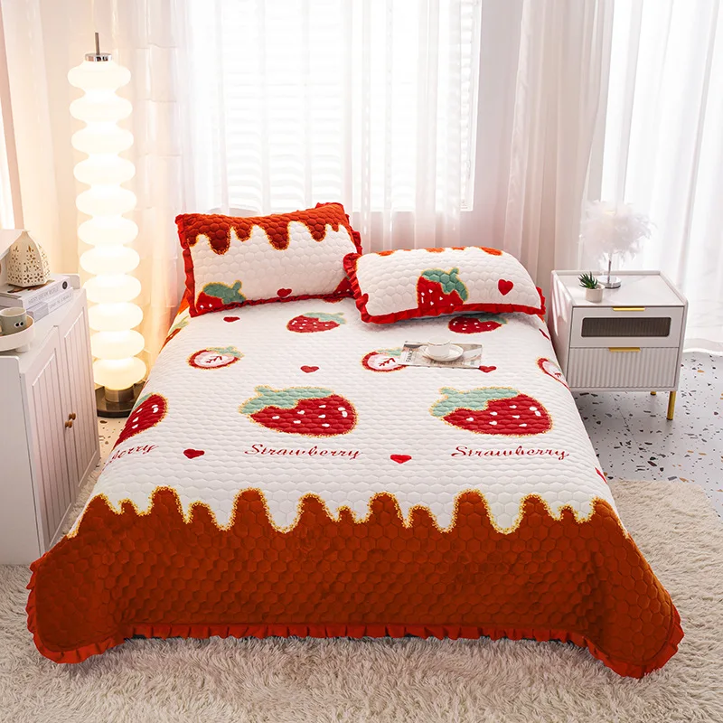 New fall and winter bedding sets thickened cotton milk velvet different patterns and different styles