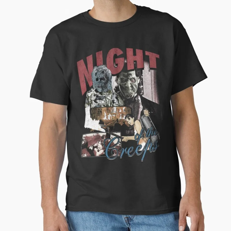 Night of the Creeps Cult 80er Jahre Vintage Horrorfilme T-Shirt für Männer große Größe Erwachsene Tops S-6XL Gruselige Halloween-Kleidung