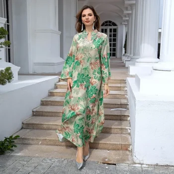 Woman Dubai Evening Dress Abaya Muslim Women Clothing Embroidered Fashion Robes Ramadan Party Long Dresses Dress for Women