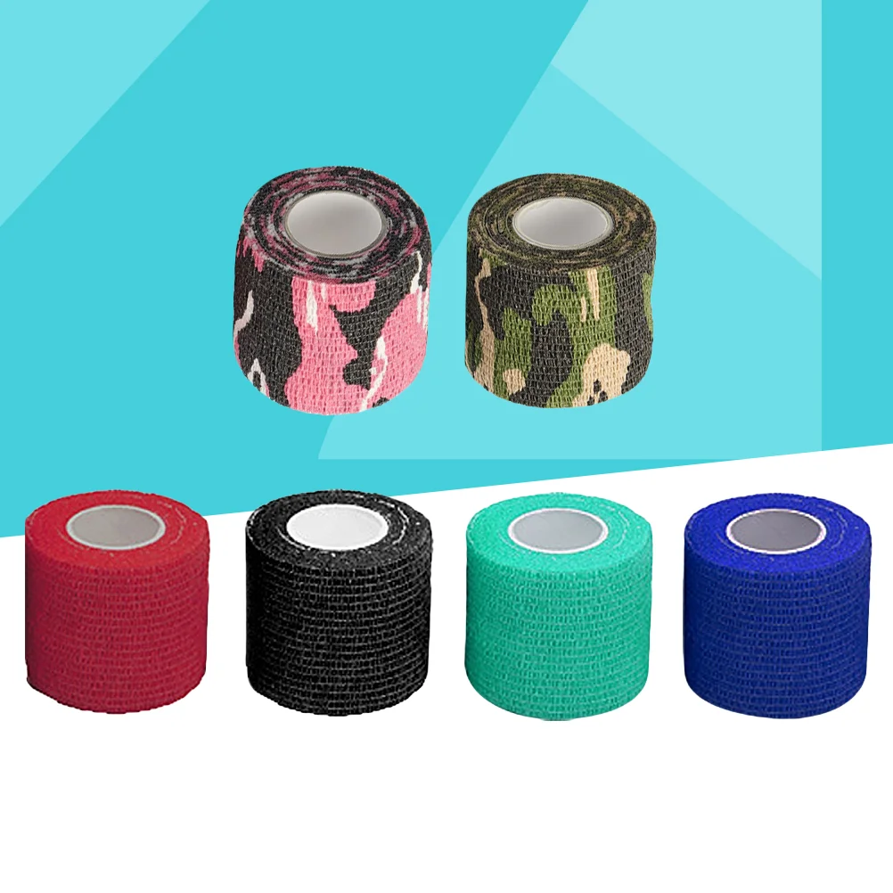 6 Rolls of Bandage Nonwovens Waterproof Elastic Athletic Bandage Grip
