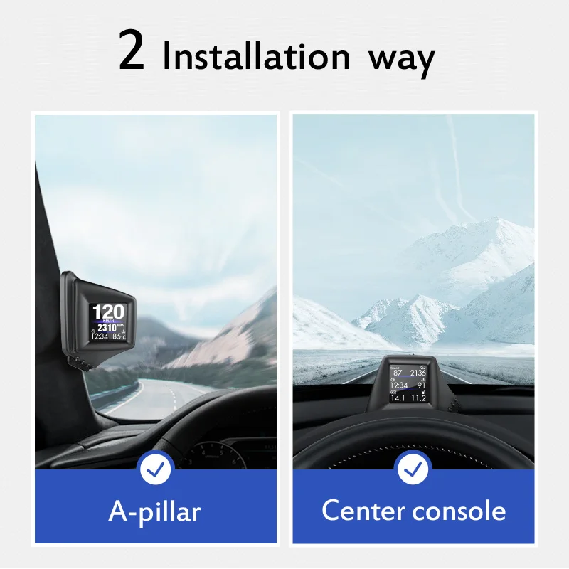 HUD OBD2 + GPS º ǻ  ÷, ڵ Ÿڹ, ͺ  з, , GPS ӵ, ڵ ׼