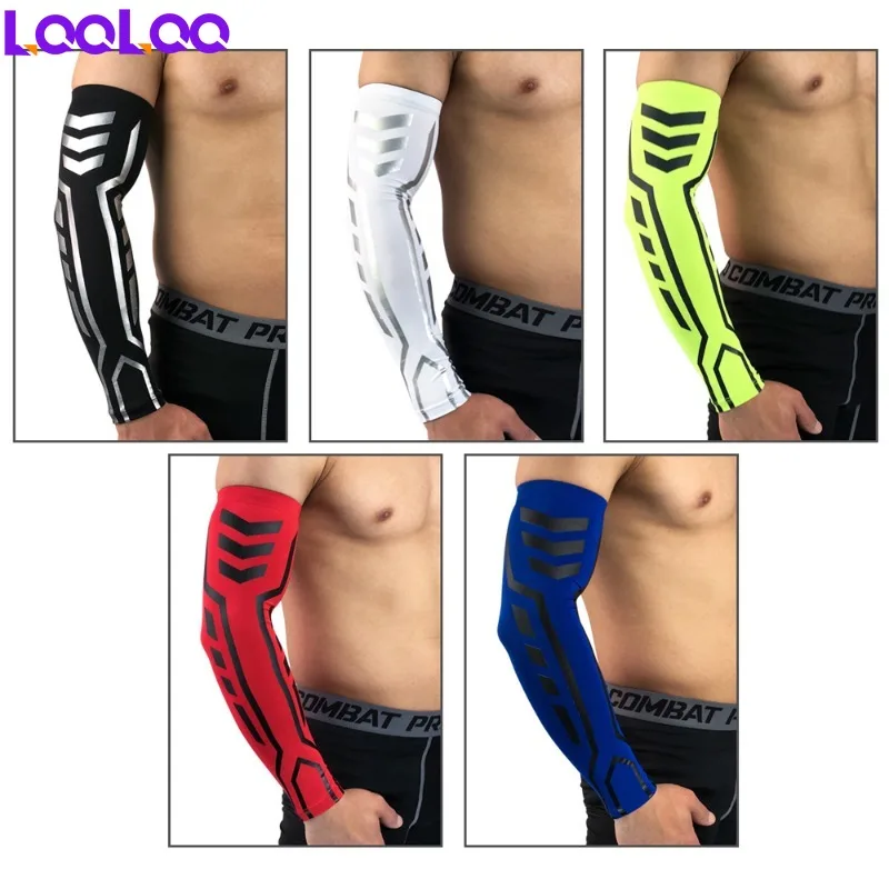 1Pcs Sports Compression Arm Sleeves/Warmers For Running Cycling Basketball Football Driving Men Women