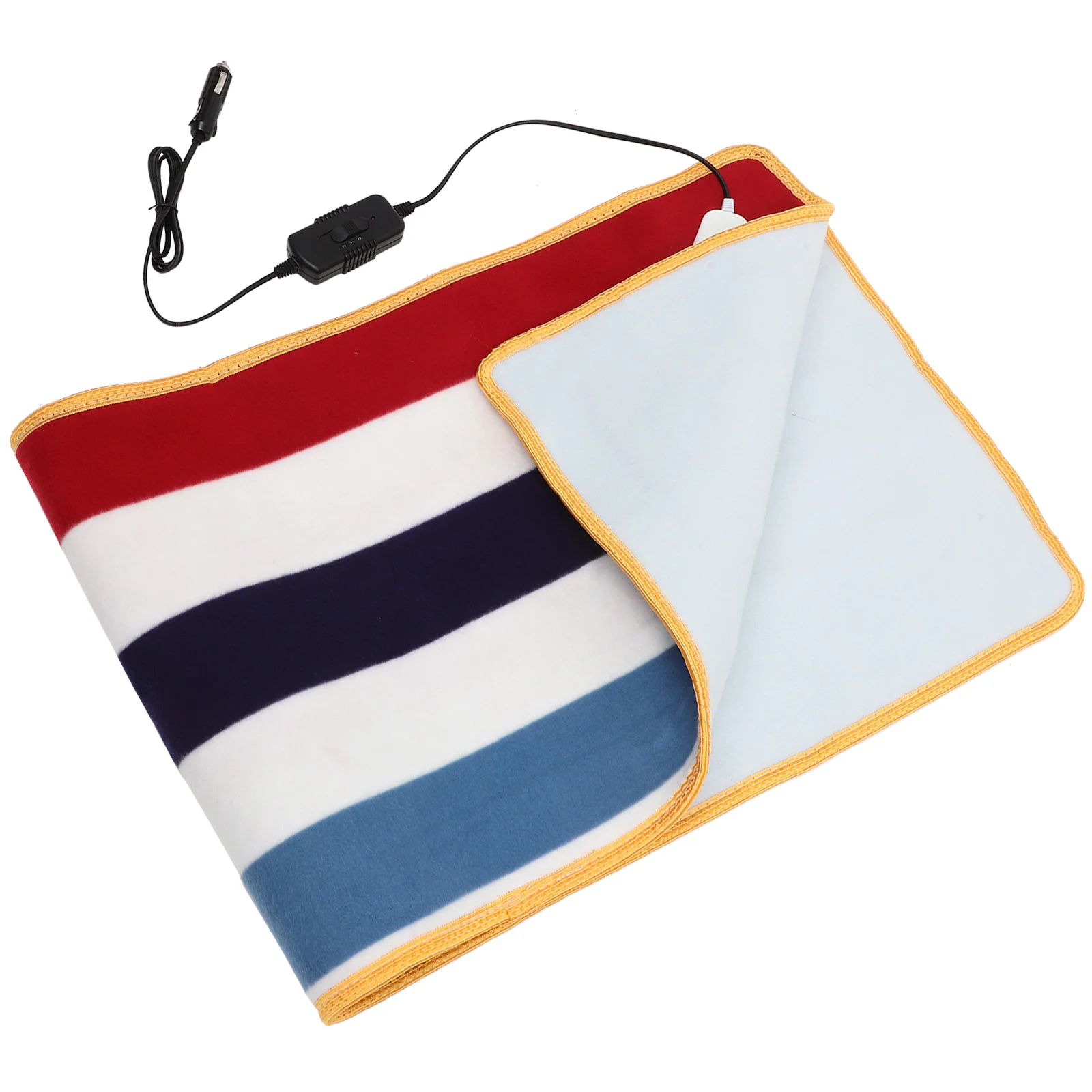 

12V Electric Car Blanket Heated Travel Blanket Throw Blanket for RV Trunk Auto Winter travel distance warm heating pad(random)