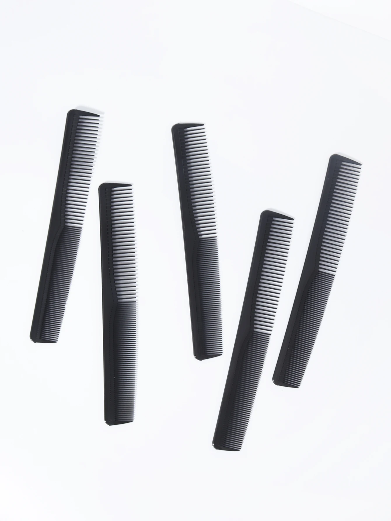 5pcs carbon fiber cutting comb, anti-static and heat-resistant, double-sided hair comb, suitable for all hair types 6