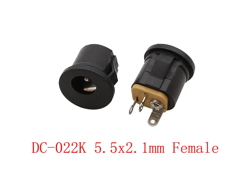 10 Stück 5,5 mm x 2,1 mm DC-Buchse für Panelmontage, DC-Stromanschluss, Löttyp-Stecker, DC-Netzteil, Buchse, Stecker, Adapter, 5,5 x 2,1 mm – Detail 11