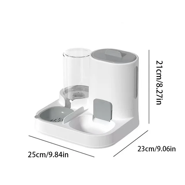Dual Bowl for Dog & Cat - Food Bowl + Water Bowl, Spill-Proof Pet Feeding Supplies, Non-Slip Design for Small/Medium/Large Pets 5