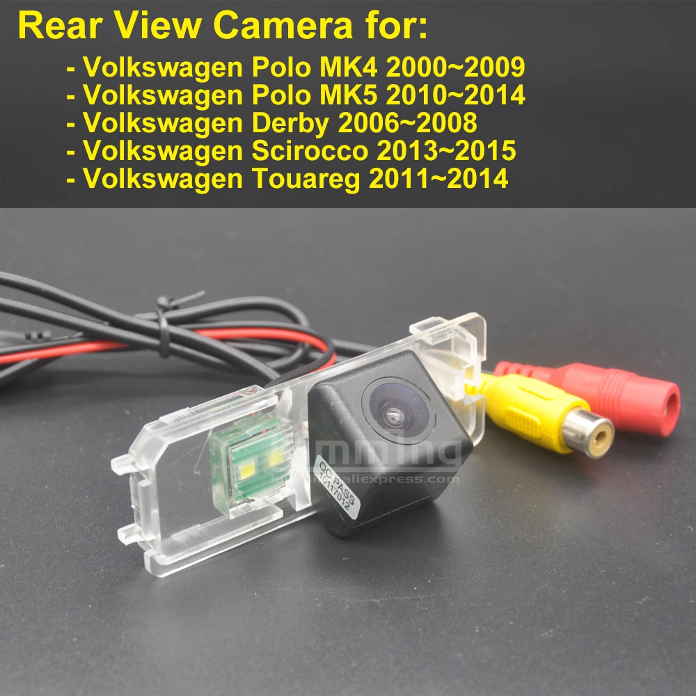 

Car Rear View Camera for Volkswagen VW Polo 9N MK4 6R MK5 Derby Scirocco Touareg Wireless Reversing Parking Backup Camera HD CCD