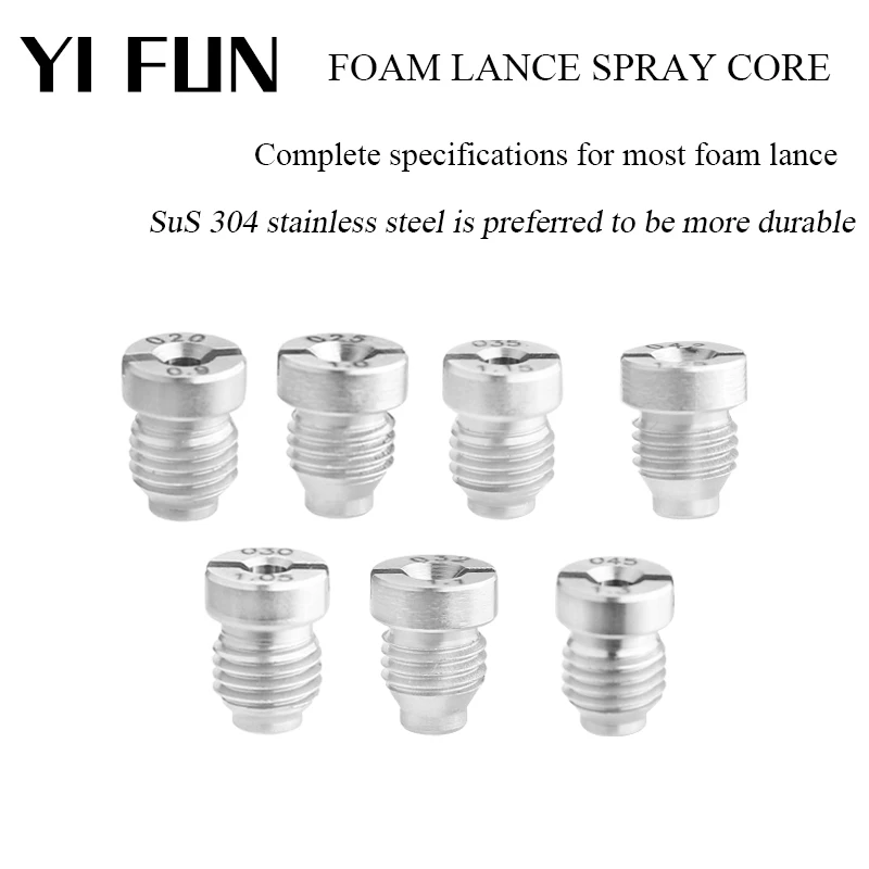 Accessori Per Autolavaggio Nucleo Spray In Acciaio Inossidabile Per Idropulitrice Schiuma Cannone Orifizio Ugello Spray Nucleo Di Lancia In Schiuma