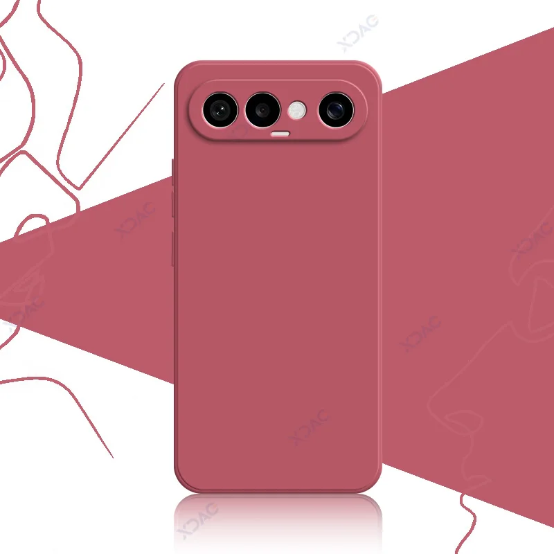 Luxury Dual Liner Protective Shockproof Phone Case - Square Liquid Silicone Cover