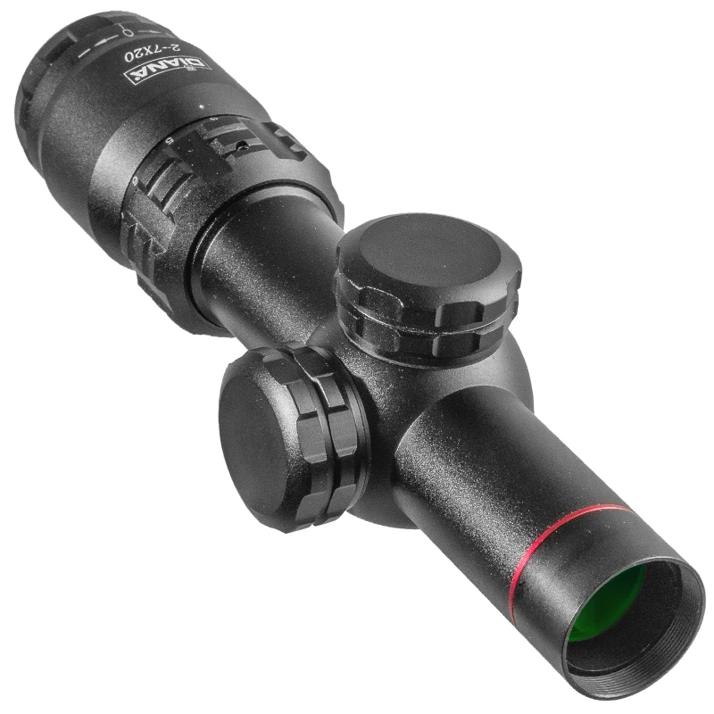 DIANA 2-7x20 HD Riflescope Mil-Dot Reticle Sight Rifle Scope Sniper Hunting Tactical Rapid Target Acquisition Airsoft rifle scope