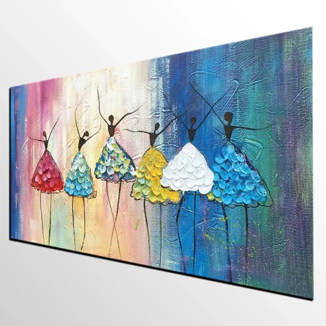Custom Large Painting Ballet Dancers Handmade Painting Abstract Big Oil Painting Acrylic Painting Canvas Bedroom Home Wall Art Custom Large Painting Ballet Dancers Handmade Painting Abstract Big Oil Painting Acrylic Painting Canvas Bedroom Home Wall Art