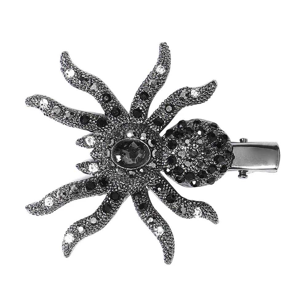 

Sparkly Rhinestones Spider Hair Clip Headpiece Hair Decoration Ornament