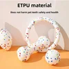 Bite Resistant Solid Dog Ball Toys for Small Dogs High Elasticity E-TPU Pet Chew Ball Toy Non Squeak Interactive Puppy Toy 4