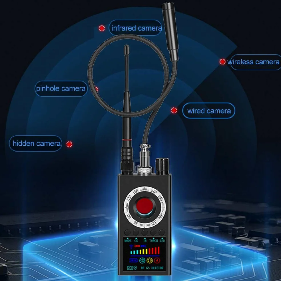 K19 Anti Theft Detector Anti Wiretapping Mini GPS Camera Finder Hotel Candid Camera Bug Scanner Security