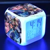 Blue Lock Alarm Clocks Nagi Seishiro Night Light Color 7 Change Led Desk Home Decor Anime Isagi Yoichi Kids Cartoon Alarm Clock 3