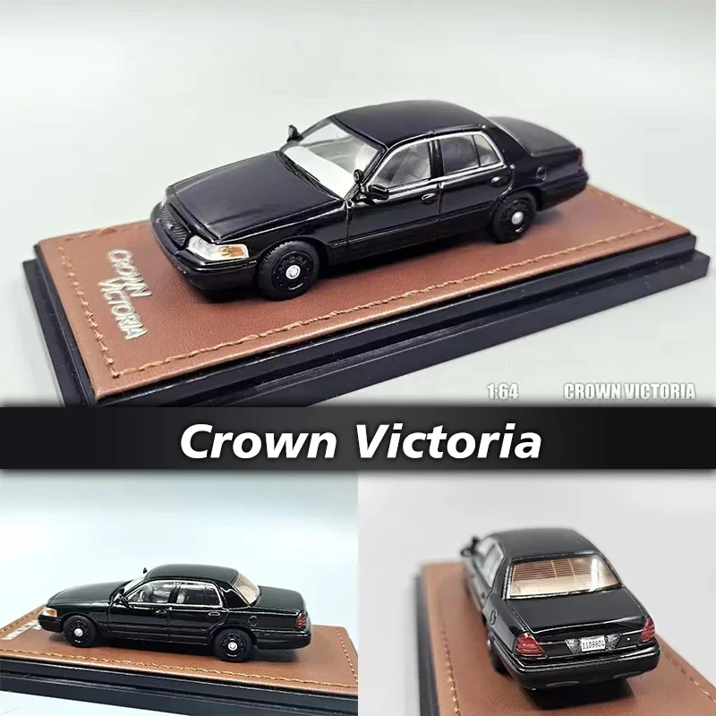 

GOC 1:64 Black Crown Victoria Police Patrol Car Diecast Diorama Model Collection Miniature Toys