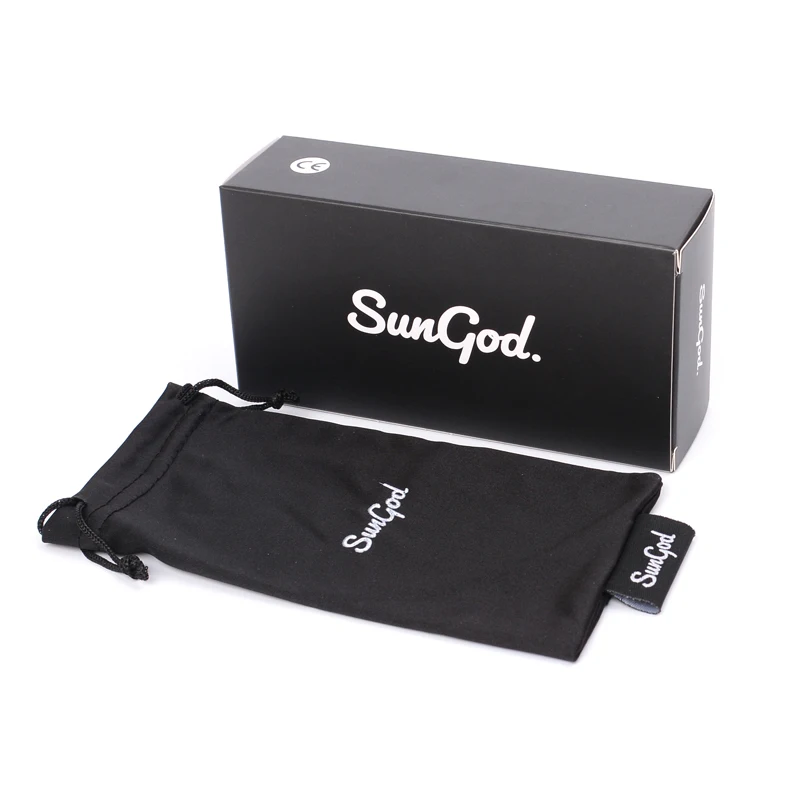 SUNGOD Vintage Fashion Polarized Blue Mirror Sunglasses