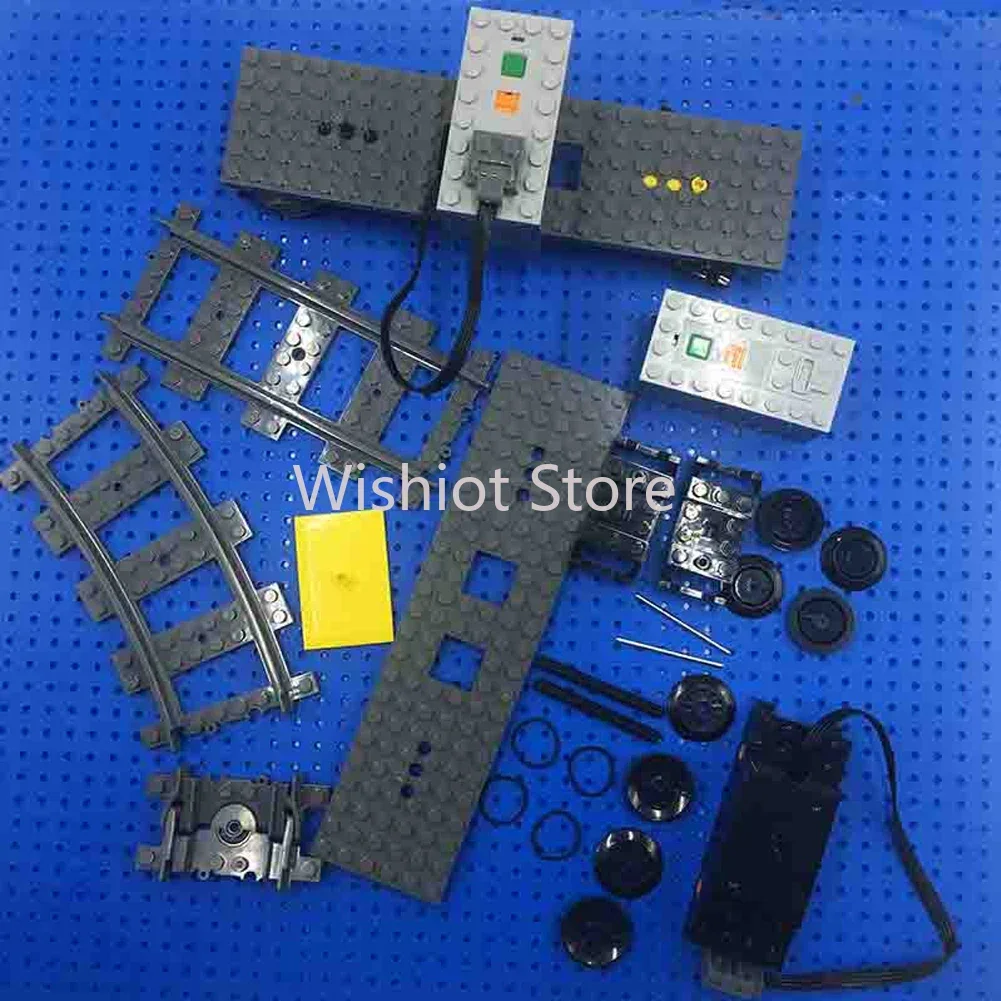 Enhanced Train Motor Power Pack with Battery Box, Tracks, and Base Plate