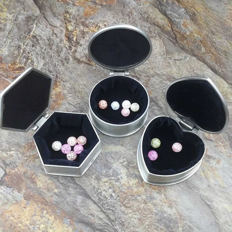 1PCS Retro Metal Holy Grail Saint Benedict Guadalupe Rosary Necklace Metal Boxes Religious Jewelry Packing Case Gift