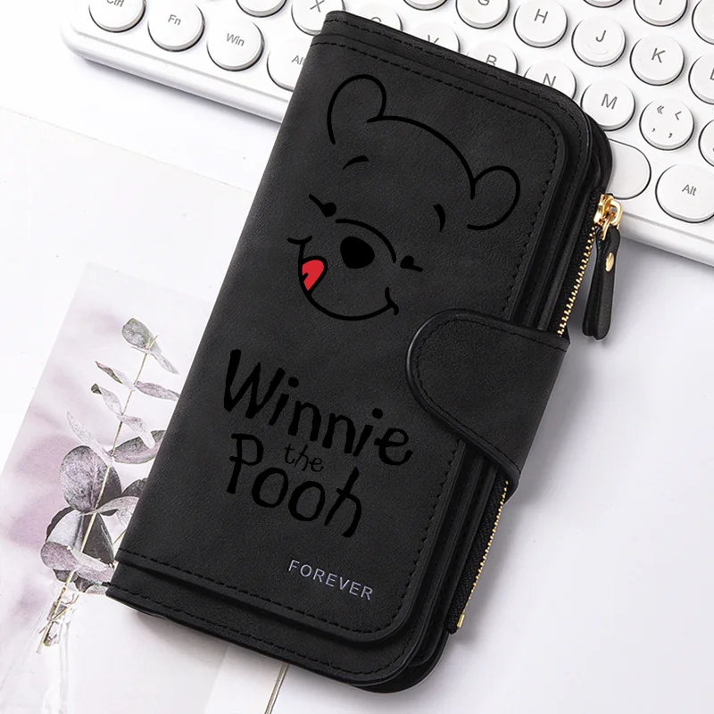 Winnie the Pooh PU Leather Wallet with Zipper Closure & Card Holder Scd2f346a7725476aa07ac4c8b8bfd94dS