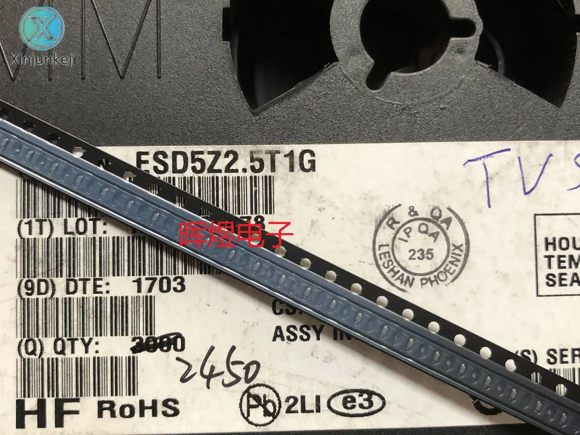 

10 шт. Оригинальный Новый esd5z2.5 TG ESD диод статической защиты экран SOD523 ZD