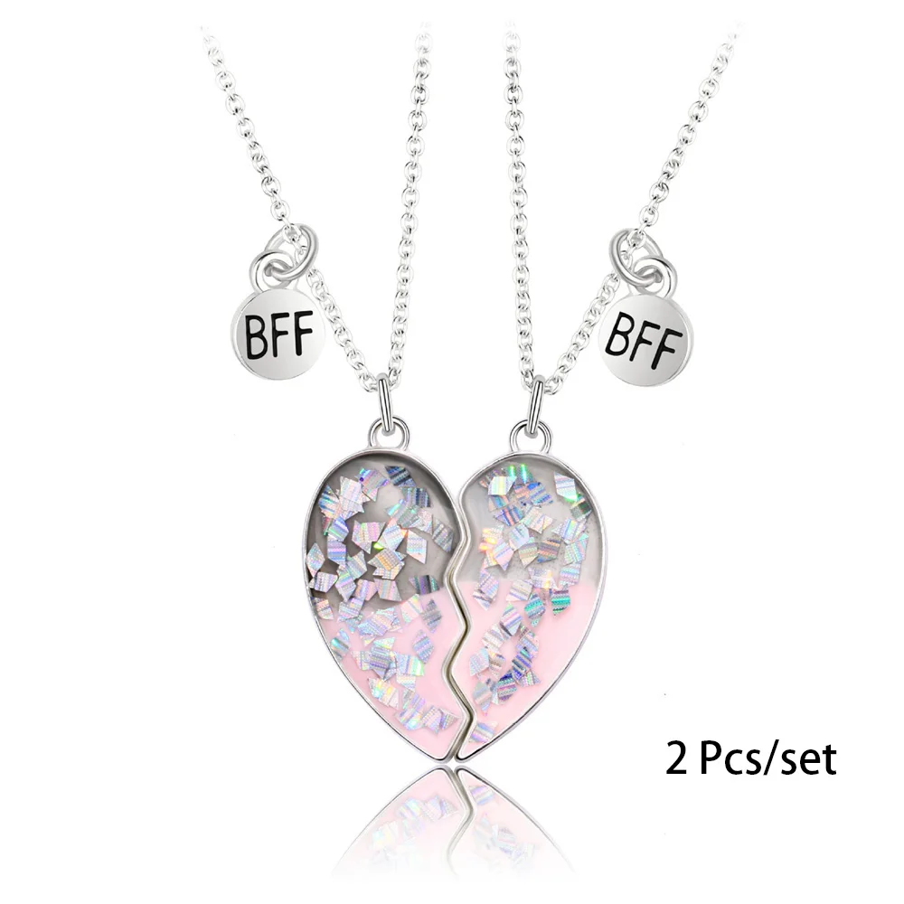 3 Pcs/Set Best Friend Magnet Pendant Necklace Creative Pentagram Alloy Accessories Friendship Necklace Best Friend Alloy Pendant 6