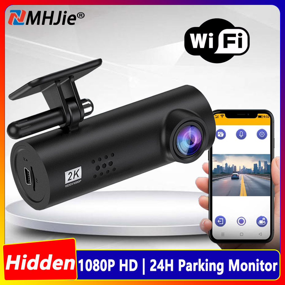 WIF Dash Camera For Car DVR Mini Dash Cam FHD 1080P Video Recorder Emergency Voice Control Night Vision APP 24H Parking Monitor