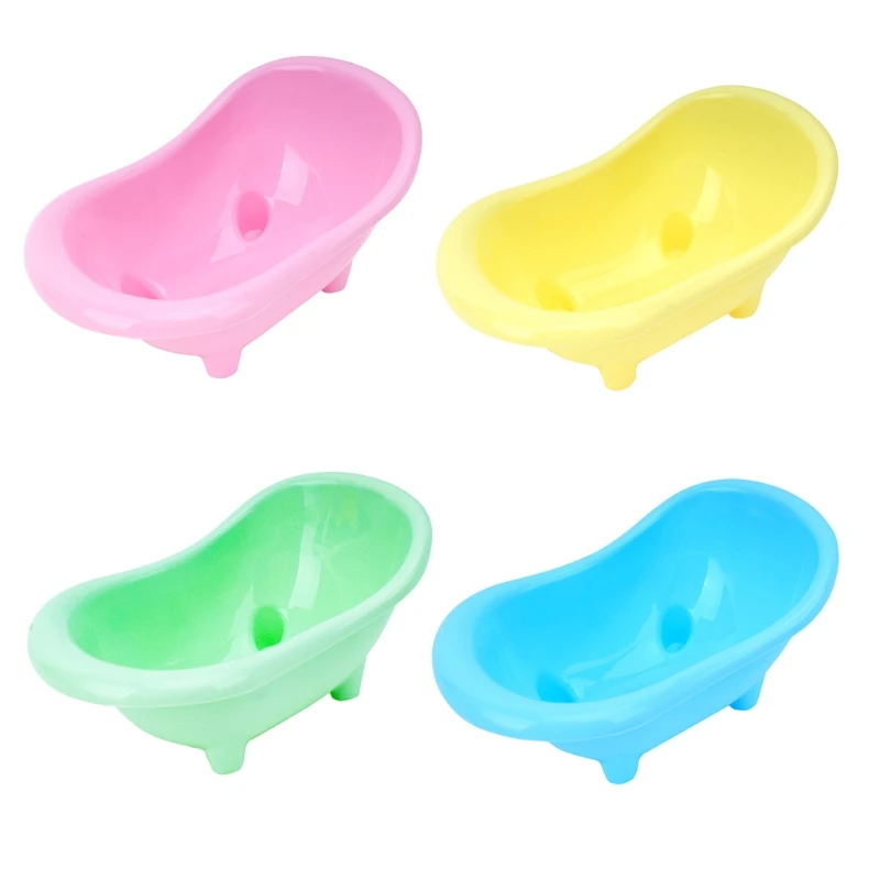 Pet Mouse Bathing Bathtub Plastic Bathtub Hamster Bathing Supplies Toy Little Pet Bathroom Rat Cage Accessories Toilet