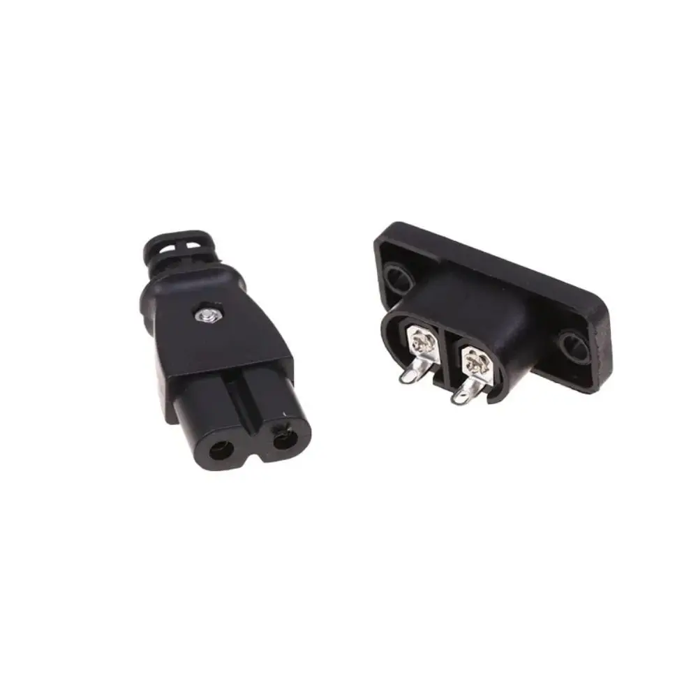 Charging Cable 8-shaped AC 2.5A 250V Detachable Power Cord C8 Male Power Socket Female Plug Outlet Embedded Electric Connector Accessory