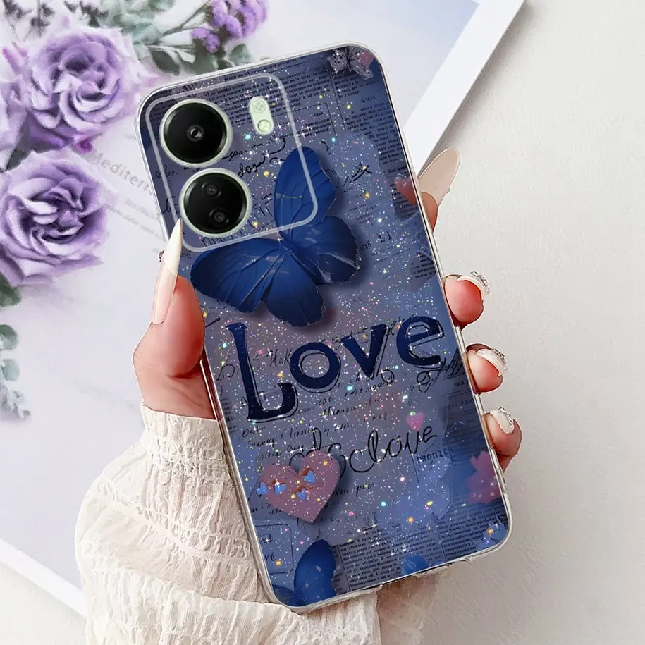 Fashion Butterfly Soft Silicone Phone Back Cover and Bumper