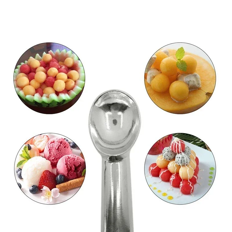 Stainless Steel Ice-cream Scoop Comfortable Anti-freeze Handle Portable Aluminum Alloy Ice Cream Tools Home Kitchen ice cream scoop