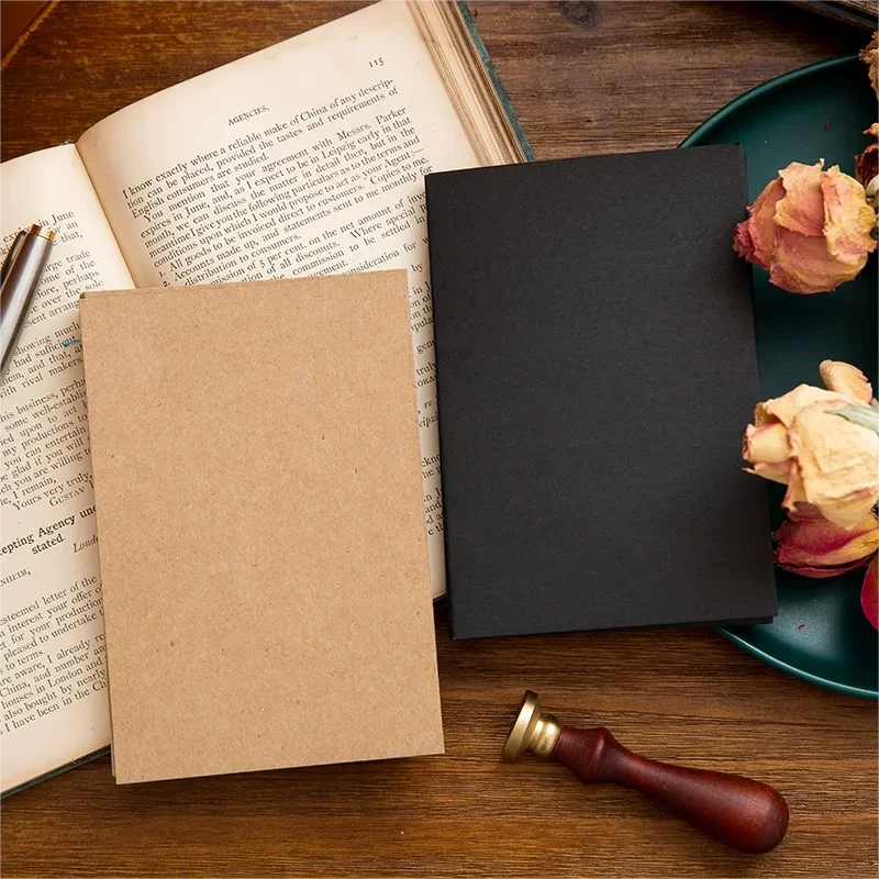 50Pcs Blank Greeting Card Kraft Paper Word Card DIY Postcard Gift Cards Invitation Cards For Birthday Wedding Party Decorations