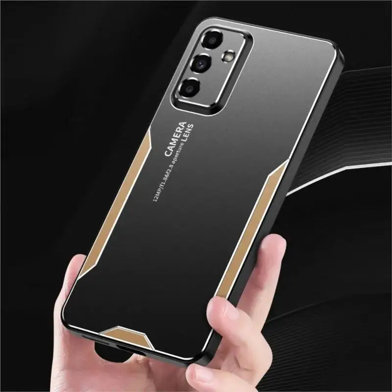 Premium Aluminum Alloy Metal Phone Case with Cold Skin Feel Finish