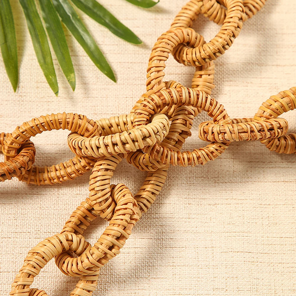 

Rustic Rattan Woven Home Decor Rattan Link Chain Rattan Woven Chain Link Decor Chain Decor,Rattan Chain Rattan Chain Link Decor